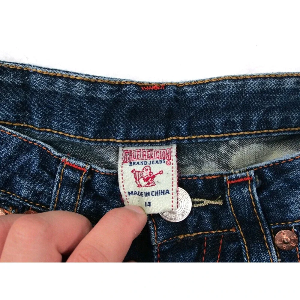 True Religion Jeans Basic Capri Women's Size‎ 14 Denim Single End Basic